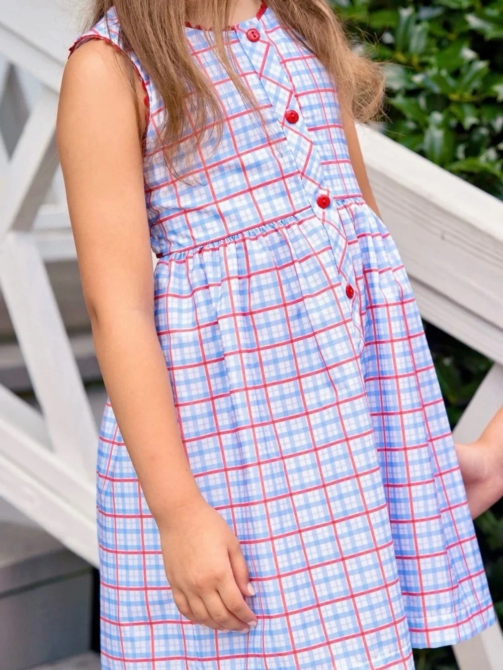 NWT James & Lottie Patriotic Plaid Sammy Dress 2T